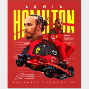 Lewis Hamilton Ferrari F1 Posters and Art